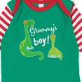 thumbnail image 4 of Inktastic Grammy Boy Grandson Dinosaur Boys Long Sleeve Baby Bodysuit, 4 of 5