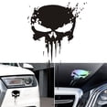 thumbnail image 3 of Pegatinas Calaveras Calavera Derretida Pack de 2 para Coche o Moto (Negro), 3 of 4