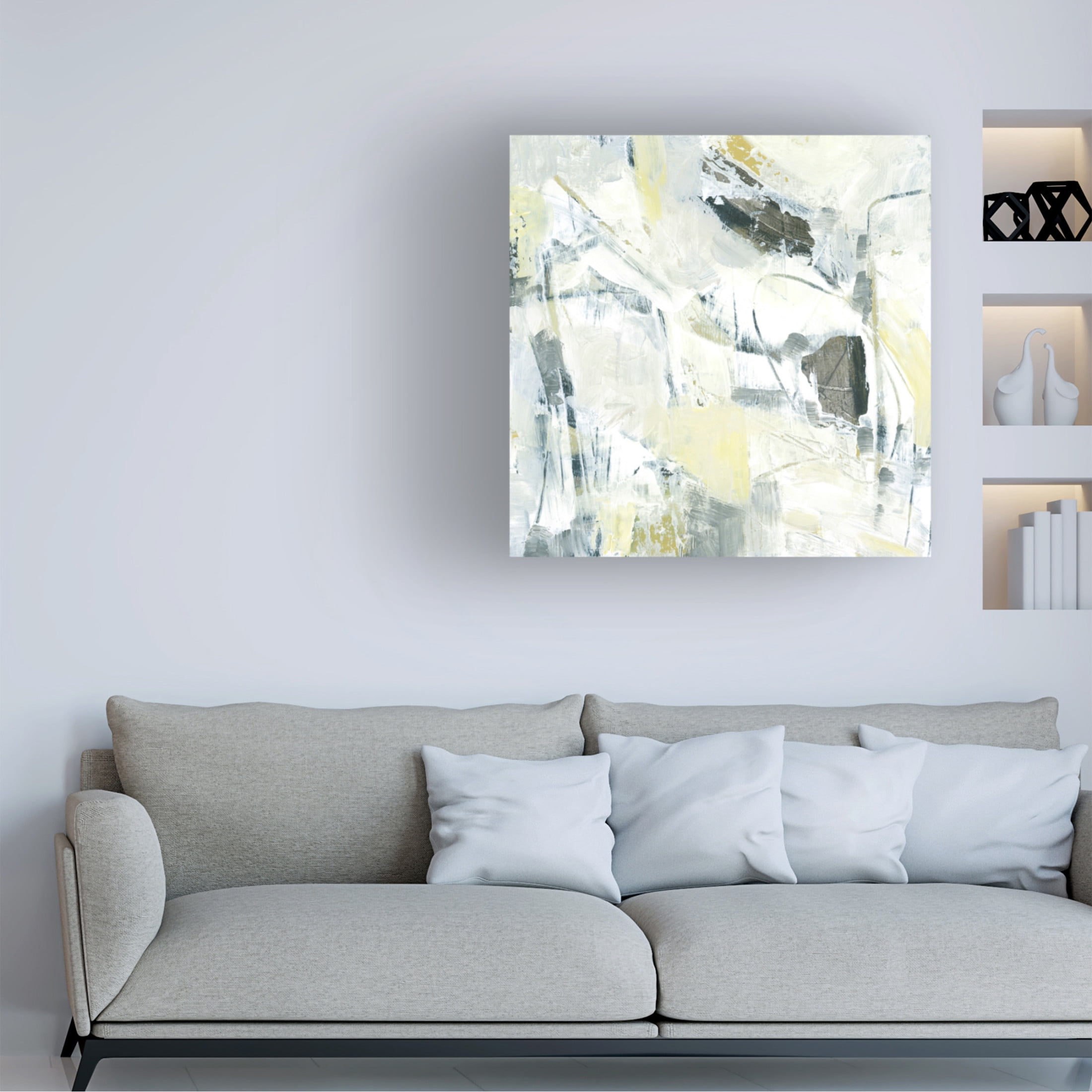 Trademark Fine Art June Erica Vess  Citron Graffiti II Canvas Wall Art