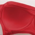 thumbnail image 4 of LYEAA Bras for Women No Underwire Push up Plus Size Soft Everyday Bras Wireless Support Solid Lightly Lined Lift Sleep Bras Comfortable Wirefree Breathable Shaping Daily Bralette Red 4XL, 4 of 5