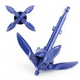 thumbnail image 3 of Folding Boat Grapnel, Boat Anchor Blue Compact  for Raft for Canoe for Sailing Fishing Boat for Kayak, 3 of 7