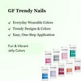 thumbnail image 7 of Gold Finger Jelly Color Nails - Snowy, 7 of 7