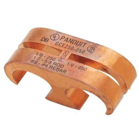Copper Coated Ground Rod - PANDUIT GCE1/0-1/0 Ground Rod Connector, Copper