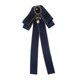 thumbnail image 2 of Broche de pajarita de cinta s preatadas Yinane Azul oscuro, 2 of 8