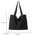 thumbnail image 3 of Bolso informal unisex, bolso de lona con asa superior, bolso de libro para estudiantes, bolso diario para mujeres y hombres, 3 of 9