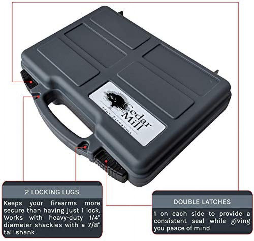 Premium Pick & Pluck Hard Pistol Case - 12 x 8 | Urban GRAY