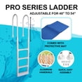 thumbnail image 4 of Main Access Pro Series Above Ground In Pool Ladder w/ Swimline 9" x 24" Mat, 4 of 8