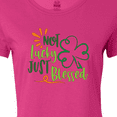 thumbnail image 4 of Inktastic St. Patrick's Day Not Lucky Just Blessed with Clover Women's T-Shirt, 4 of 5