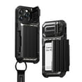 thumbnail image 2 of VRS DESIGN iPhone 15 Pro Max (2023) Case, [Damda Glide Ultimate] Premium Sturdy Wallet Case with Multi-Functional Strap &  Camera Lens Protector  (Matte Black), 2 of 10