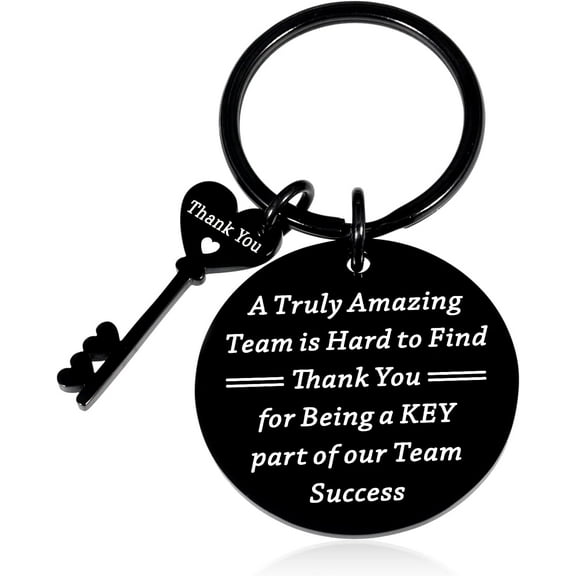 Coworker Thank You Keychain Employee Team Appreciation Gift for Colleagues Coach Leader Boss day