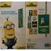 Minions Valentines with Pencils ~ 16 count ~ 1 box