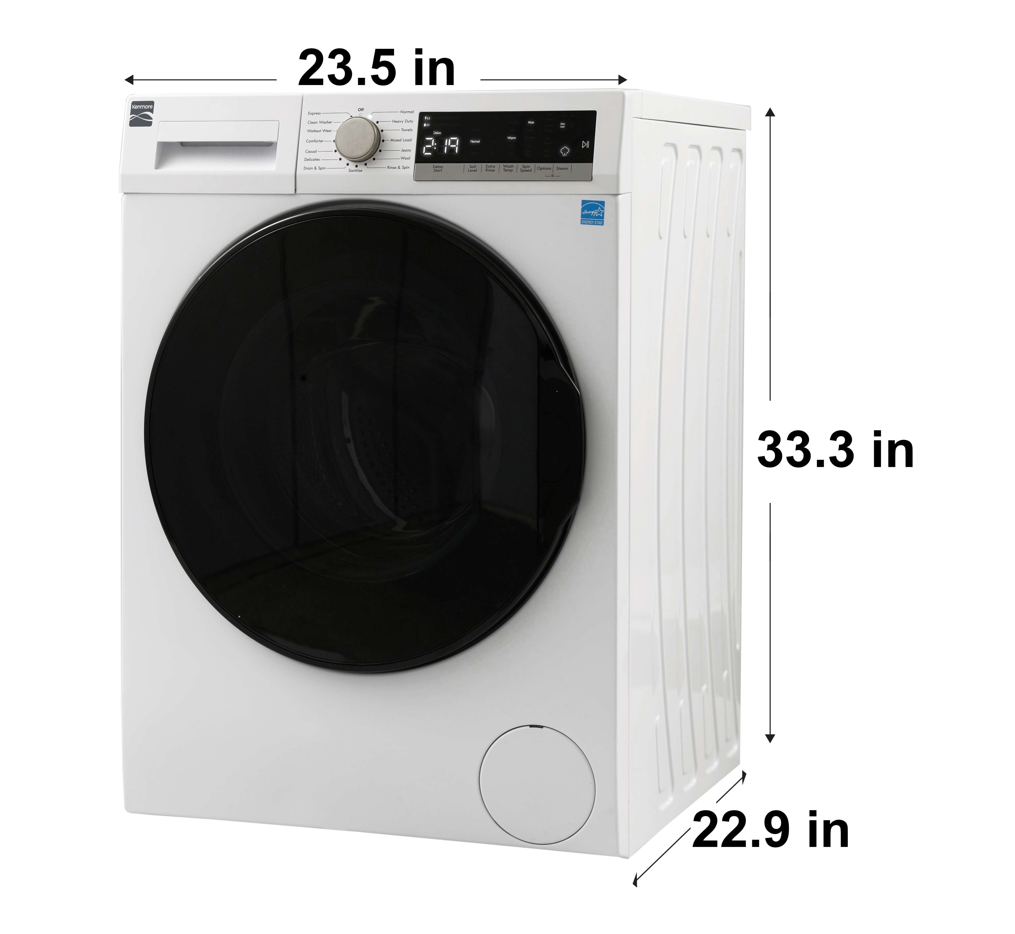 Kenmore 2.2-cu ft High Efficiency Steam Cycle Front-Load Washer ( White ) ENERGY STAR