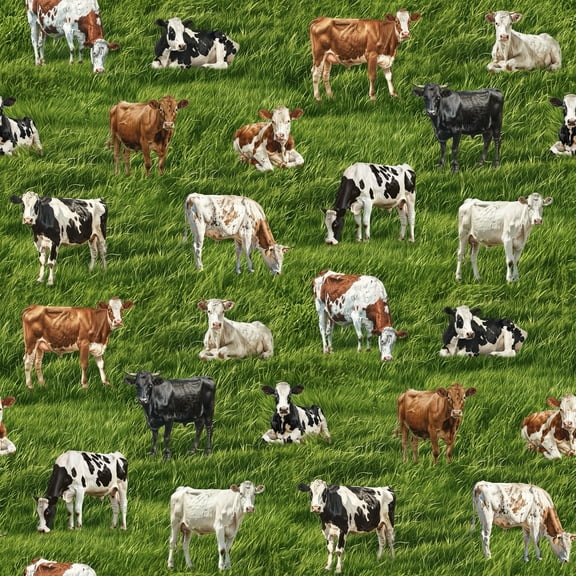Cow Country Cotton Fabric