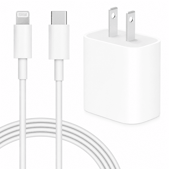 Fast iPhone Charger, 20W PD USB-C Wall Charger with 6FT Charging Cable, Compatible with iPhone 14/14 Pro Max/13/13 Pro Max/12/12 Pro/12 Pro Max/12 mini/11/11 Pro, iPad Air