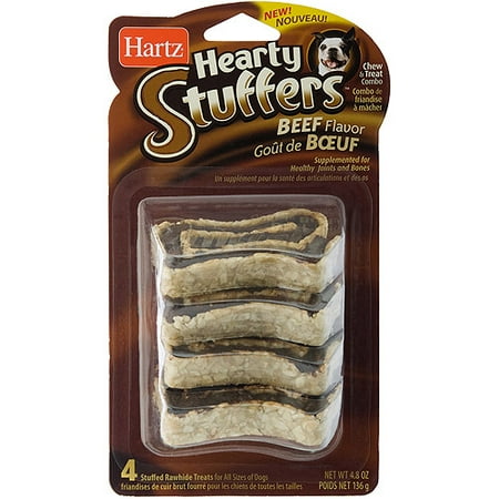 Hartz Hearty Stuffer Beef 3" 4pack
