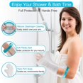thumbnail image 1 of Housse de Protection Imperméable pour Bain Douche, Housse Réutilisable Demi-Bras pour Adulte Plaid, 1 of 4