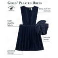 thumbnail image 2 of Beverly Hills Polo Club Girls' School Uniform Dress - 2 Pack Sleeveless Pleated Khaki Jumper Dress (4-16), 2 of 6