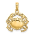 thumbnail image 1 of FB Jewels 14K Yellow Gold Crab High Polish and 2D Pendant, 1 of 3