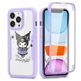 thumbnail image 1 of Sanrio Kuromi My Melody 360 funda completa para iPhone 7 8 14 Plus X Xs XR 13 Mini 12 11 Pro Max SE3 2022 SE 2020 PC trasera + cubierta frontal xuanjing  unisex, 1 of 2