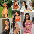 thumbnail image 5 of Dulchany Clip in Ponytail Extension Wrap Around Long Straight Pony Tail Hair 24 Inch Synthetic Hairpiece, 5 of 7