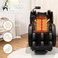 thumbnail image 6 of Full Body Massage Chair with 6 Fixed Point Rollers & Air Compression Therapy, Heated Lumbar Support, Foot Roller & Adjustable Recliner, Bluetooth Audio, Black, 6 of 8