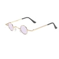 thumbnail image 2 of Mini Sunglass Eye Protector Retro Eyewear Fashionable Multicolored Small Sweet Gift Chic Design Attractive Kid Supplies Gold/Purple, 2 of 9