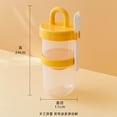 thumbnail image 1 of 1 Pcs Handheld Cup, Light Salad Handheld Cup With Cutlery 900ML Cute Handheld Cup, With Fork For Lunch, 1 of 7