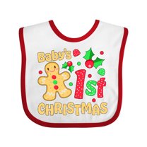 Inktastic Baby's First Christmas -gingerbread Cookie Boys or Girls Baby Bib