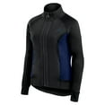 thumbnail image 2 of Women's Fanatics Black Atlanta Braves Studio Fitted Full-Zip Gym Track Jacket, 2 of 3