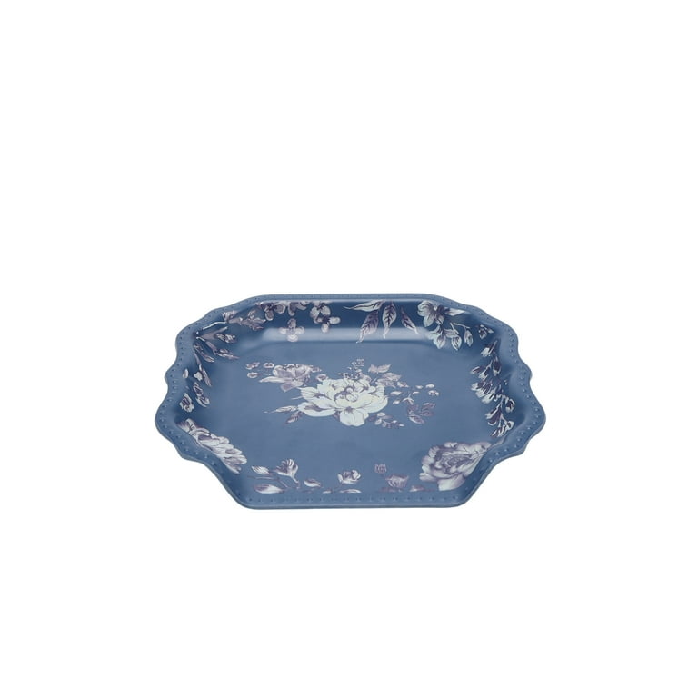 The Pioneer Woman Delilah Bamboo Melamine Spoon Rest, Blue