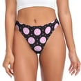 thumbnail image 1 of Balery Pink Groovy Disco Ball Tangas de Algodón para Mujer con Estampado – Ropa Interior Sexy, Transpirable, G-string-Medium, 1 of 6