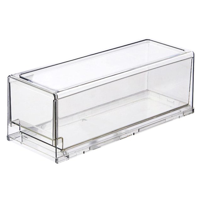 Contenedor transparente para refrigerador, diseño de cajón de polipropileno PP, contenedor de almacenamiento de gran capacidad, organizador para refrigerador, organizador con tapa, Pequeña
