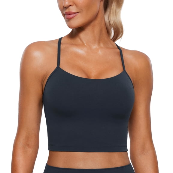Sujetador deportivo CRZ YOGA Butterluxe Y Back Longline True Navy