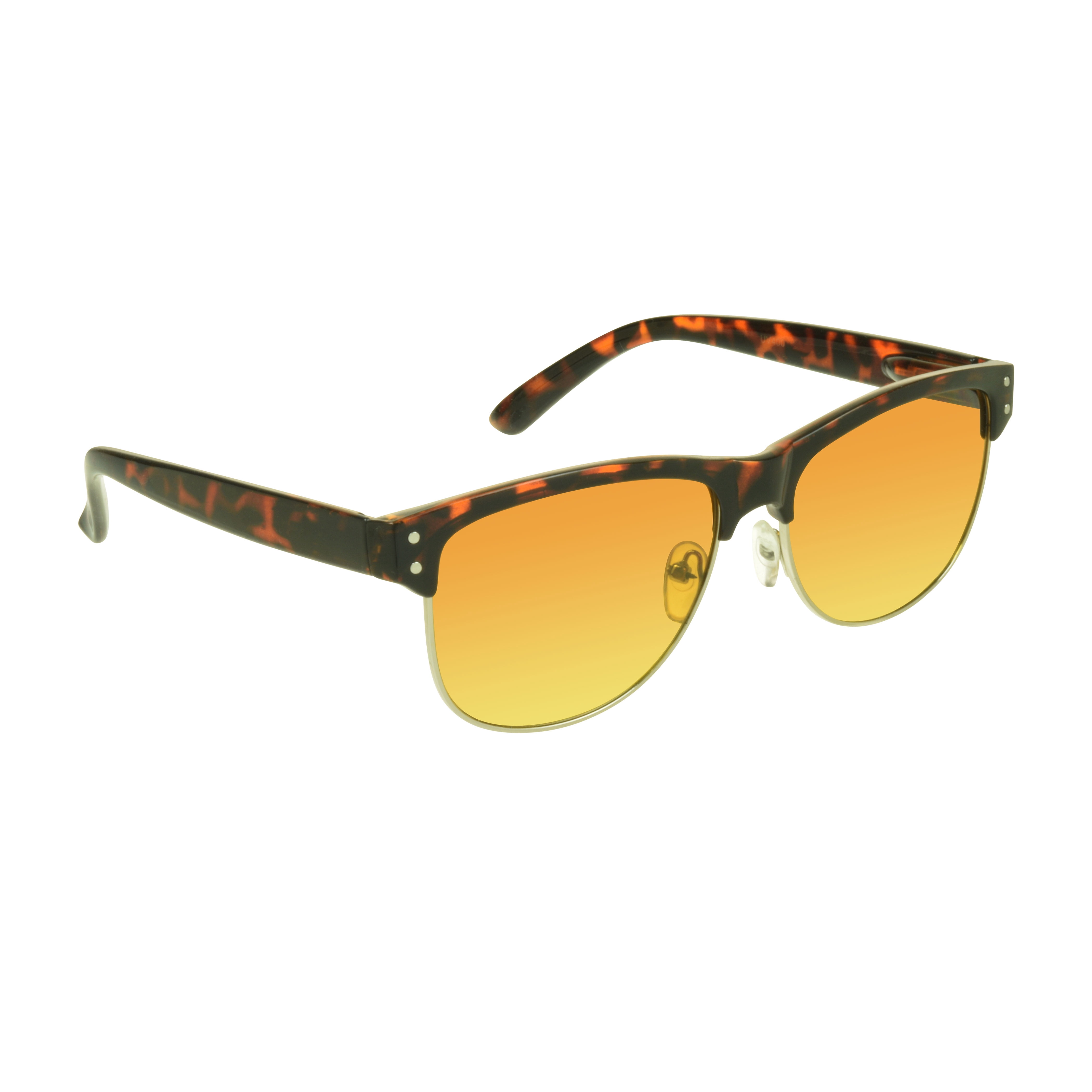 proSPORT Hd Blue Light Blocking Sunglass Men Women High Definition Amber Lens Tortoise Metal Frame