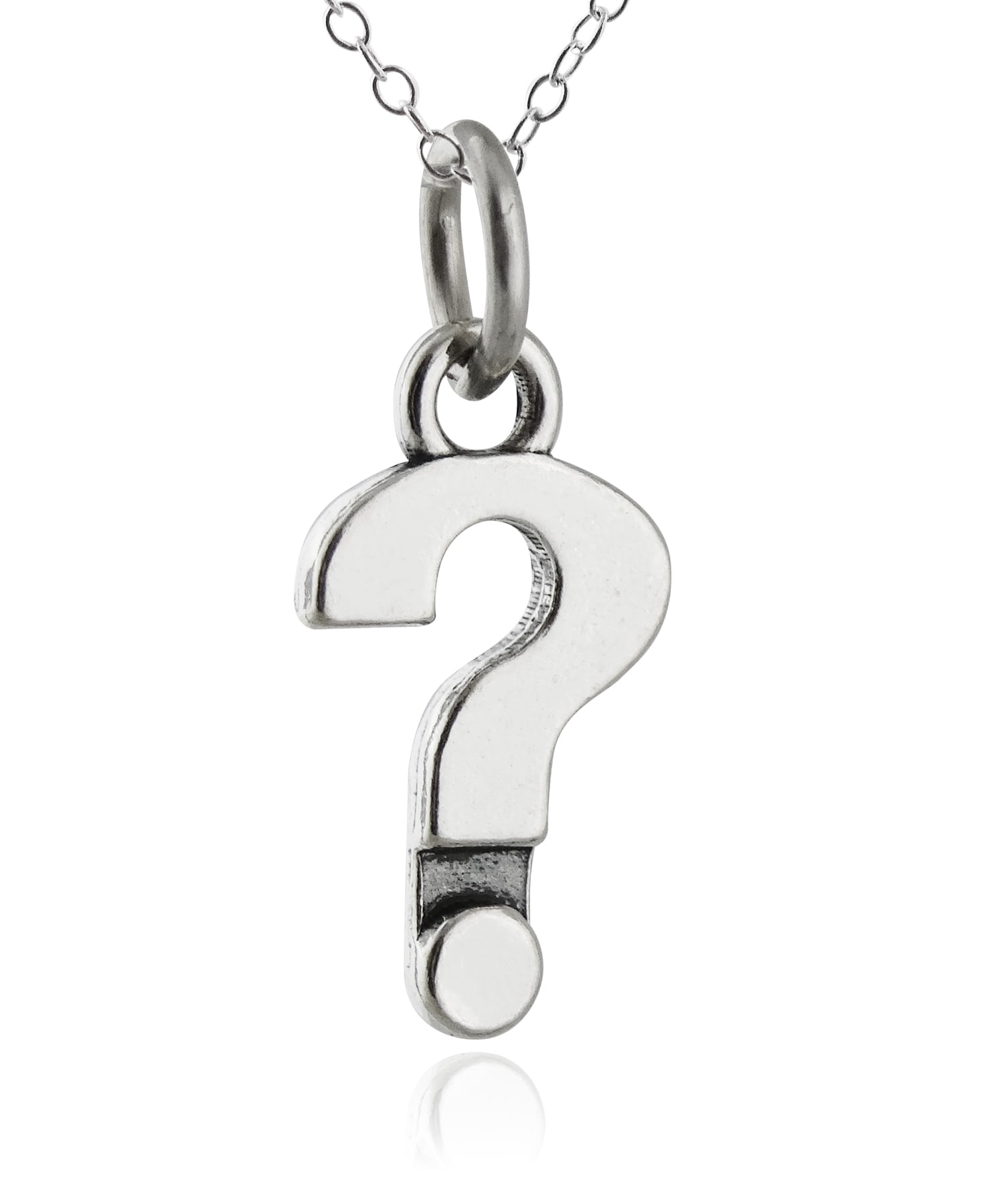 Buy Dainty 14K Solid Gold Question Mark Necklace, Question Mark Pendant,  Brushed Finish Question Mark Pendant Online in India - Etsy