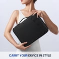 thumbnail image 3 of PYYNA-9-11" Tablet Sleeve Bag for iPad 11-inch A16 2025, iPad 10.9"/10.2"| Air 11 Inch/5th/4th Gen. 10.9", Galaxy Tab A9+/A11Plus 11", Protective Bag with Pockets, Black, 3 of 4