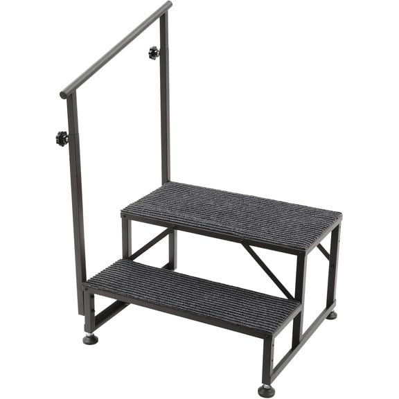 Step Ladder, 2-Step Ladder with Handrails and Soft Cushions, Portable Stairs Steps for Swimming Pools