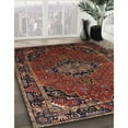 thumbnail image 2 of Ahgly Company Indoor Rectangle Traditional Sienna Brown Medallion Area Rugs, 9' x 12', 2 of 6