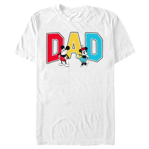 Men's Mickey & Friends Dad Collegiate  Graphic T-Shirt