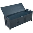 thumbnail image 7 of Royard Oaktree Storage Bench for Entryway, Shoe Bench with Lift Top Storage and Shutter-shaped Doors, 7 of 7