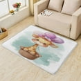 thumbnail image 2 of Giraffe Rug for Living Room - 4x5 Washable Rug, Cute Cartoon Animal Cozy Non Slip Machine Washable Rugs, Girls Kids Soft Low Pile Large Area Rug for Bedrooms Dining Room College Dorm, 2 of 7