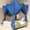 Blue, variant on Blue Bed Canopy for Queen and King-Sized Beds | Bedroom Decoration for Teens or Adults | Rectangular Shape Insect Netting | Mosquito Net in Multiple Colors and Sizes