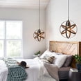 thumbnail image 6 of Vintage Metal Pendant Light, Industrial Metal Spherical Pendant Displays Changeable Hanging Lighting with 15 Ft Plug in Cord and On/Off Switch, 6 of 10