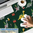 thumbnail image 2 of Long Mouse Pads for Desk,Dark Green Dinosaurs Christmas Pattern Desk Mats on Top Of Desks, Desk Mouse Pad Extra Large with 3mm Non-Slip Base and Stitched Edge for Gaming,Office,Work,Home 47.3"x23.6", 2 of 6