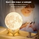 thumbnail image 5 of Lámpara de luna para niños, luz nocturna de lava navideña, control táctil y remoto, soporte de madera, recargable por USB, regalo de Navidad para niños, amigos y novias., 5 of 5