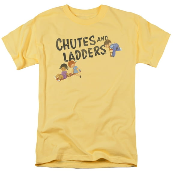 Chutes And Ladders Logo S/S Adult 18/1 T-Shirt Banana