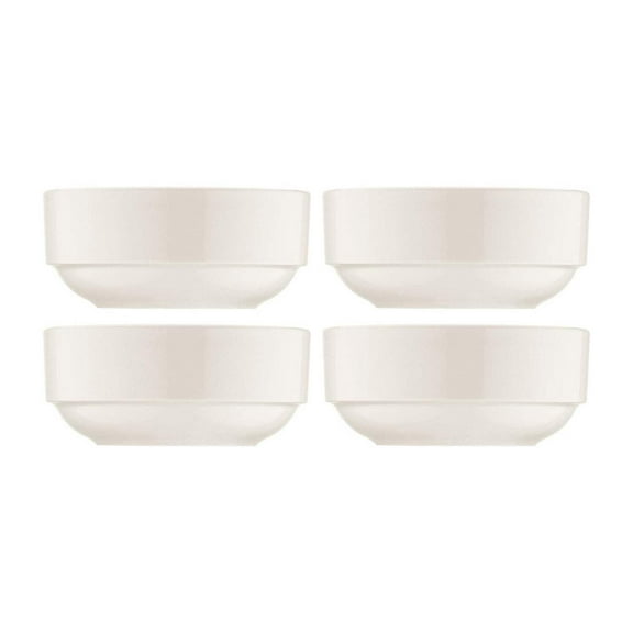 Banquet dia.2.25" h:1" 1 oz. Round Warm White Porcelain Ramekin (Set of 4)