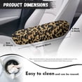 thumbnail image 7 of Yuyamidu Leopard Print Car Front Seat Armrest Cover Bling Armrest Cover for Car Truck Auto Accessories Stylish Vehicle Seat Arm Rest Protector Decor, 7 of 7
