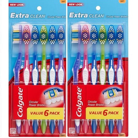 Colgate Extra Clean Full Head Toothbrush, Soft, Pack of