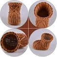 thumbnail image 5 of TABLZONE Brown Handwoven Rattan Basket Decorative Flower Storage Container for Home Organization and Storage, 5 of 8